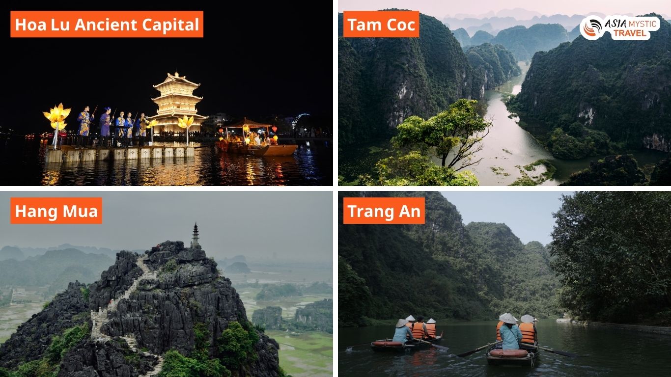 Begin your journey in Northern Vietnam with a day trip to Hoa Lu, Tam Coc, and Mua Cave, a perfect blend of history and scenery