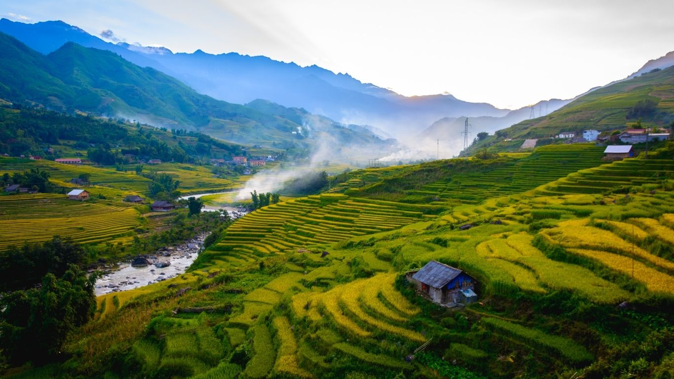 Trekking among the rice terraces offers breathtaking views and deep cultural encounters with local hill tribes